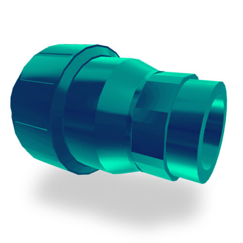 Retención Bola Single Union PVC FKM PTFE Socket