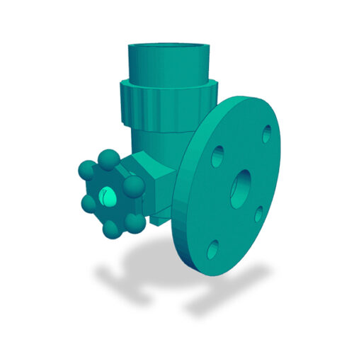 Aguja Gauge PVC PTFE Brida