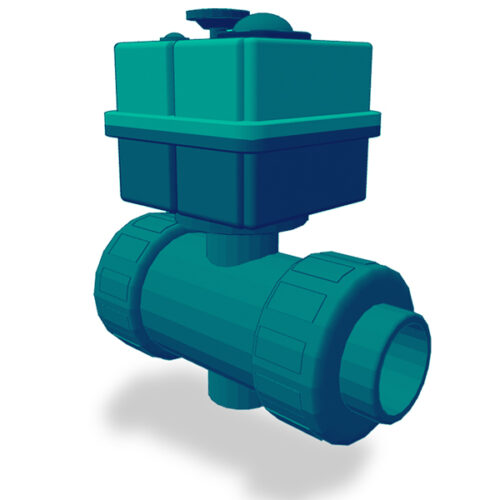 T21 Bola Eléctrico PVC FKM PTFE Socket